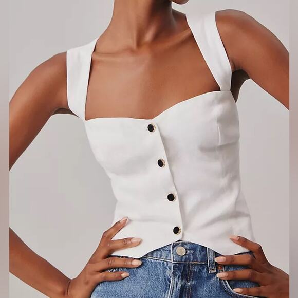 Reformation Tops - Reformation Kimberly Linen Top 12